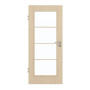 Frontansicht von GARANT Zimmertür Authentic Sand GCK08 mit Lichtausschnitt LA-2 Sprosse SP10