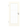 Frontansicht von GARANT Zimmertür 0105-60 Pearl White CPL mit Lichtausschnitt LA-2 Sprosse SP2
