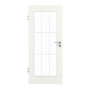 Frontansicht von GARANT Zimmertür Authentic Bianco CPL mit Lichtausschnitt LA-2 Sprosse SP2