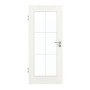 Frontansicht von GARANT Zimmertür Authentic Bianco CPL mit Lichtausschnitt LA-2 Sprosse SP4