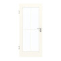 Frontansicht von GARANT Zimmertür 0105-60 Pearl White CPL mit Lichtausschnitt LA-3 Sprosse SP0
