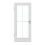 Frontansicht von GARANT Zimmertür 0160-60 Silver Grey CPL mit Lichtausschnitt LA-3 Sprosse SP0