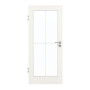 Frontansicht von GARANT Zimmertür Authentic Bianco CPL mit Lichtausschnitt LA-3 Sprosse SP0