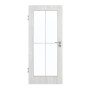 Frontansicht von GARANT Zimmertür Authentic Grigio CPL mit Lichtausschnitt LA-3 Sprosse SP0