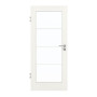 Frontansicht von GARANT Zimmertür Authentic Bianco CPL mit Lichtausschnitt LA-3 Sprosse SP10