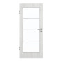 Frontansicht von GARANT Zimmertür Authentic Grigio CPL mit Lichtausschnitt LA-3 Sprosse SP10