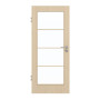 Frontansicht von GARANT Zimmertür Authentic Sand GCK08 mit Lichtausschnitt LA-3 Sprosse SP10