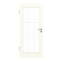 Frontansicht von GARANT Zimmertür 0105-60 Pearl White CPL mit Lichtausschnitt LA-3 Sprosse SP2