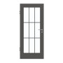 Frontansicht von GARANT Zimmertür 10622-60 Ebony CPL mit Lichtausschnitt LA-3 Sprosse SP2