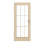 Frontansicht von GARANT Zimmertür Authentic Sand GCK08 mit Lichtausschnitt LA-3 Sprosse SP2