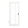 Frontansicht von GARANT Zimmertür Quer Authentic Bianco CPL mit Lichtausschnitt LA-3 Sprosse SP2