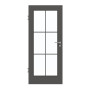 Frontansicht von GARANT Zimmertür 10622-60 Ebony CPL mit Lichtausschnitt LA-3 Sprosse SP4
