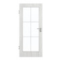 Frontansicht von GARANT Zimmertür Authentic Grigio CPL mit Lichtausschnitt LA-3 Sprosse SP4