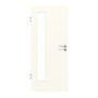 Frontansicht von GARANT Zimmertür 0105-60 Pearl White CPL mit Lichtausschnitt LA-4 bandseitig