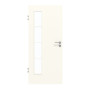 Frontansicht von GARANT Zimmertür 0105-60 Pearl White CPL mit Lichtausschnitt LA-4 bandseitig Sprosse SP10
