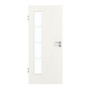 Frontansicht von GARANT Zimmertür Authentic Bianco CPL mit Lichtausschnitt LA-4 bandseitig Sprosse SP10