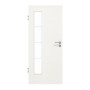 Frontansicht von GARANT Zimmertür Quer Authentic Bianco CPL mit Lichtausschnitt LA-4 bandseitig Sprosse SP10
