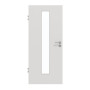 Frontansicht von GARANT Zimmertür 0160-60 Silver Grey CPL mit Lichtausschnitt LA-4 mittig