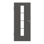 Frontansicht von GARANT Zimmertür 10622-60 Ebony CPL mit Lichtausschnitt LA-4 mittig Sprosse SP10