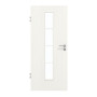 Frontansicht von GARANT Zimmertür Authentic Bianco CPL mit Lichtausschnitt LA-4 mittig Sprosse SP10