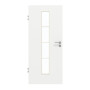 Frontansicht von GARANT Zimmertür D354-60 Designer White Resopal mit Lichtausschnitt LA-4 mittig Sprosse SP10