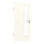 Frontansicht von GARANT Zimmertür 0105-60 Pearl White CPL mit Lichtausschnitt LA-4 schlossseitig Sprosse SP10
