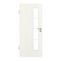Frontansicht von GARANT Zimmertür Authentic Bianco CPL mit Lichtausschnitt LA-4 schlossseitig Sprosse SP10