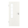 Frontansicht von GARANT Zimmertür Authentic Bianco CPL mit Lichtausschnitt LA-5 bandseitig Sprosse SP10