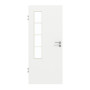 Frontansicht von GARANT Zimmertür D354-60 Designer White Resopal mit Lichtausschnitt LA-5 bandseitig Sprosse SP10