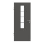 Frontansicht von GARANT Zimmertür 10622-60 Ebony CPL mit Lichtausschnitt LA-5 mittig Sprosse SP10