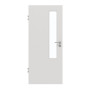 Frontansicht von GARANT Zimmertür 0160-60 Silver Grey CPL mit Lichtausschnitt LA-5 schlossseitig