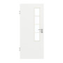 Frontansicht von GARANT Zimmertür D354-60 Designer White Resopal mit Lichtausschnitt LA-5 schlossseitig Sprosse SP10