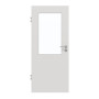 Frontansicht von GARANT Zimmertür 0160-60 Silver Grey CPL mit Lichtausschnitt LA-6
