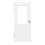 Frontansicht von GARANT Zimmertür D354-60 Designer White Resopal mit Lichtausschnitt LA-6