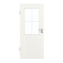 Frontansicht von GARANT Zimmertür Authentic Bianco CPL mit Lichtausschnitt LA-6 Sprosse SP0