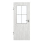 Frontansicht von GARANT Zimmertür Authentic Grigio CPL mit Lichtausschnitt LA-6 Sprosse SP0