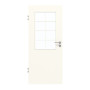 Frontansicht von GARANT Zimmertür 0105-60 Pearl White CPL mit Lichtausschnitt LA-6 Sprosse SP1