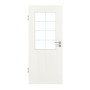 Frontansicht von GARANT Zimmertür Authentic Bianco CPL mit Lichtausschnitt LA-6 Sprosse SP1