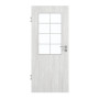Frontansicht von GARANT Zimmertür Authentic Grigio CPL mit Lichtausschnitt LA-6 Sprosse SP1