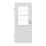 Frontansicht von GARANT Zimmertür 0160-60 Silver Grey CPL mit Lichtausschnitt LA-6 Sprosse SP10