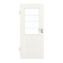 Frontansicht von GARANT Zimmertür Authentic Bianco CPL mit Lichtausschnitt LA-6 Sprosse SP10