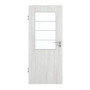 Frontansicht von GARANT Zimmertür Authentic Grigio CPL mit Lichtausschnitt LA-6 Sprosse SP10
