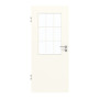 Frontansicht von GARANT Zimmertür 0105-60 Pearl White CPL mit Lichtausschnitt LA-6 Sprosse SP2