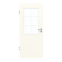 Frontansicht von GARANT Zimmertür 0105-60 Pearl White CPL mit Lichtausschnitt LA-6 Sprosse SP4