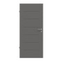 Frontansicht von HÖRMANN Innentür Groove 11 Staubgrau RAL 7037 Lack DesignLine