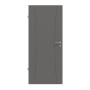 Frontansicht von HÖRMANN Innentür Groove 20 Staubgrau RAL 7037 Lack DesignLine