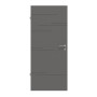 Frontansicht von HÖRMANN Innentür Groove 50 Staubgrau RAL 7037 Lack DesignLine