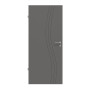 Frontansicht von HÖRMANN Innentür Groove 53 Staubgrau RAL 7037 Lack DesignLine