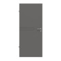 Frontansicht von HÖRMANN Innentür Groove 56 Staubgrau RAL 7037 Lack DesignLine