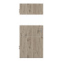 Frontansicht von HÖRMANN Innentür Pure 2 Nordeiche Duradecor DesignLine mit Lichtausschnitt quer mit bündiger Lisene Plain 79-7